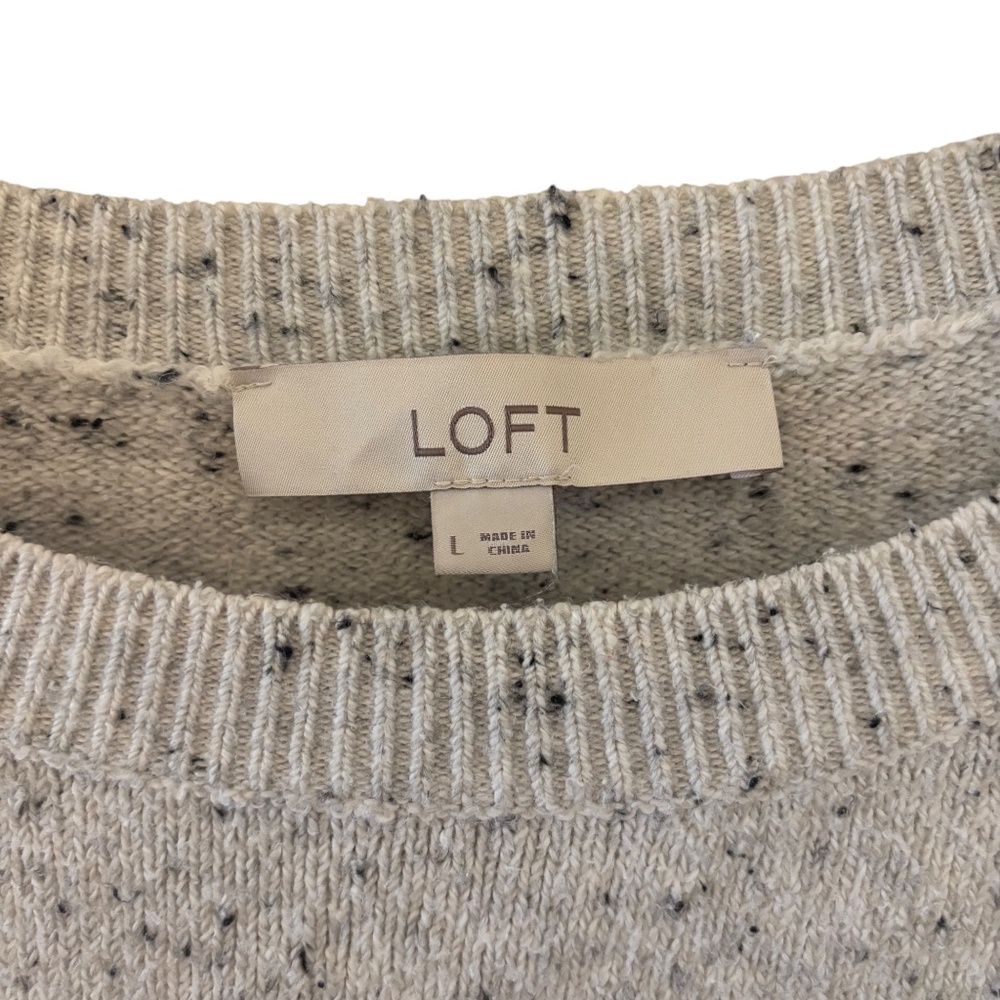 LOFT Gray Penguin Sweater - Picture 2 of 8